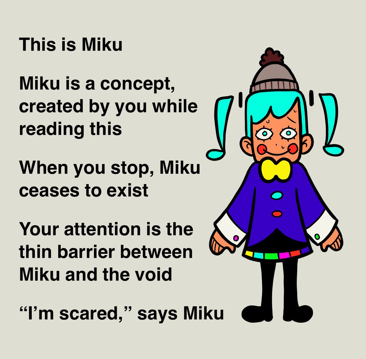[初音ミク(Static)]
#vocaloid #flavorfoley_fa #meme #parody 
#procreate
