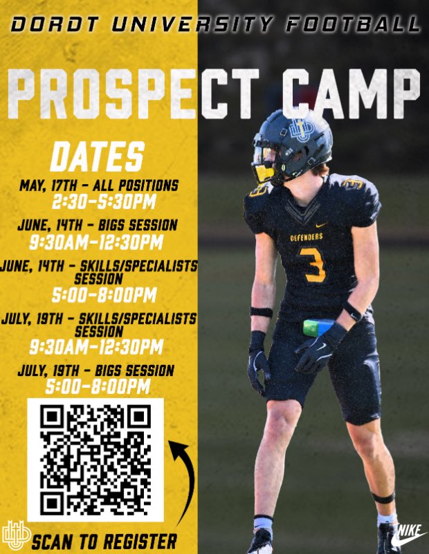BxnMugisa's tweet photo. Thank you @DordtFB for the prospect camp invite! @OJW_Scouting https://t.co/u5djuhd8ct