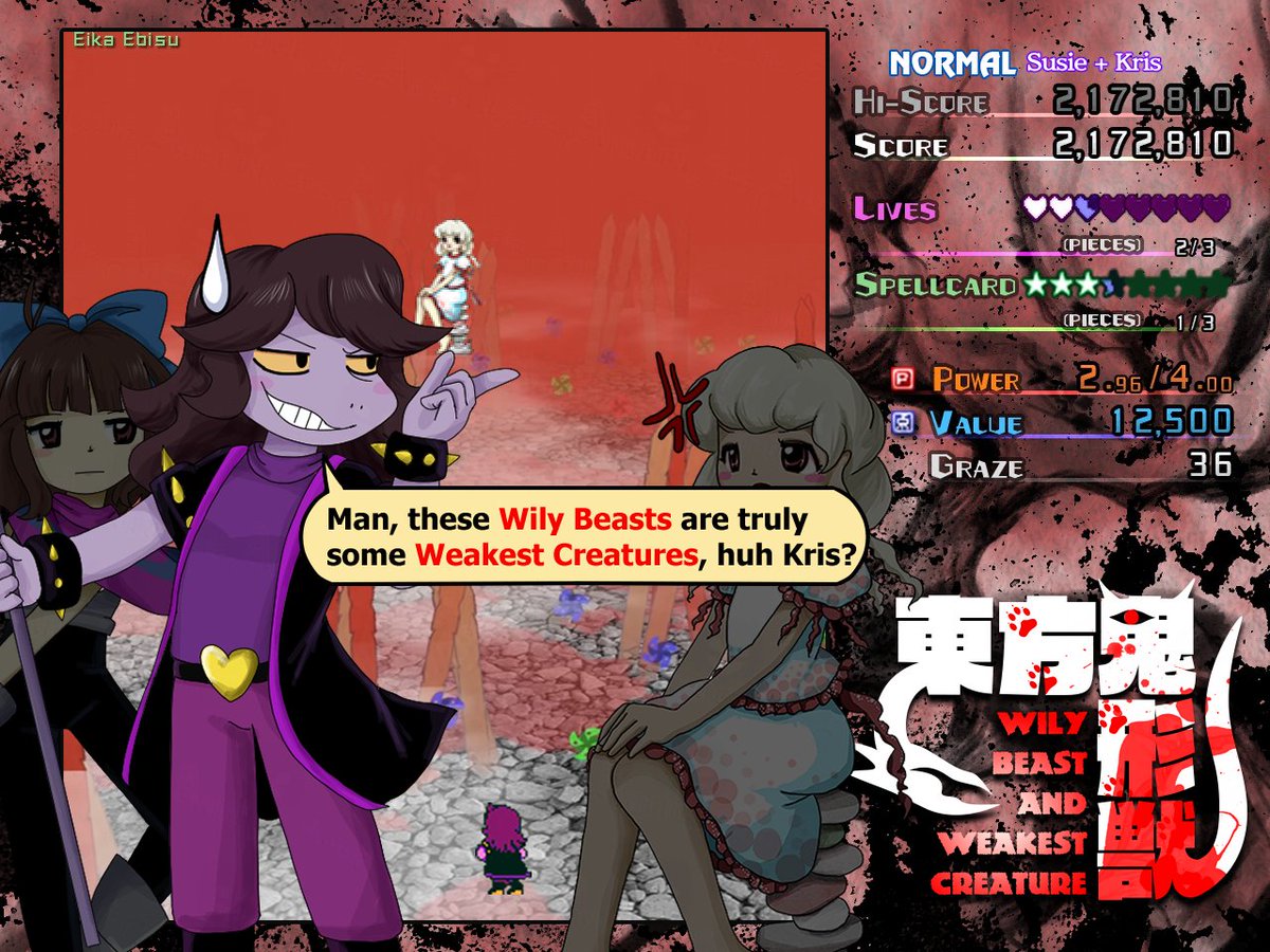 _AuroraArtz_'s tweet photo. Excuse me Susie, they're what now?
#deltarune #touhouproject https://t.co/VEpteOaQp4