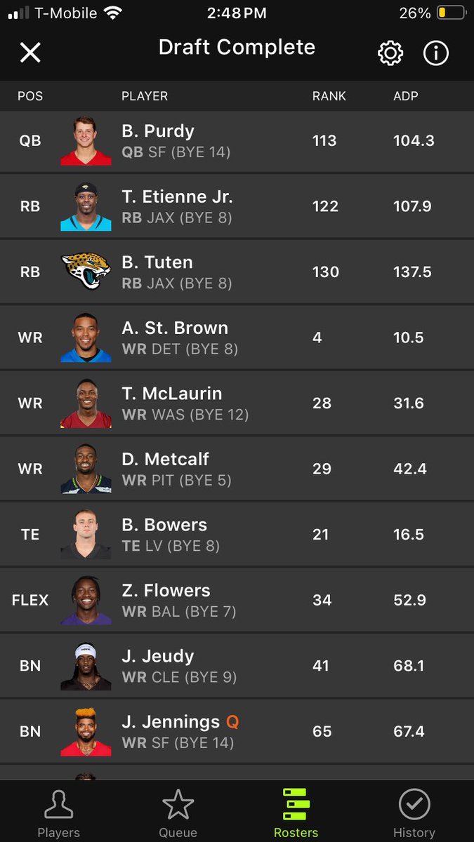 ZeroRBdad's tweet image. DK is a different beast

I drafted the entire Jags RB room

One of these fuckers have to pop

#zerorb
#bestball