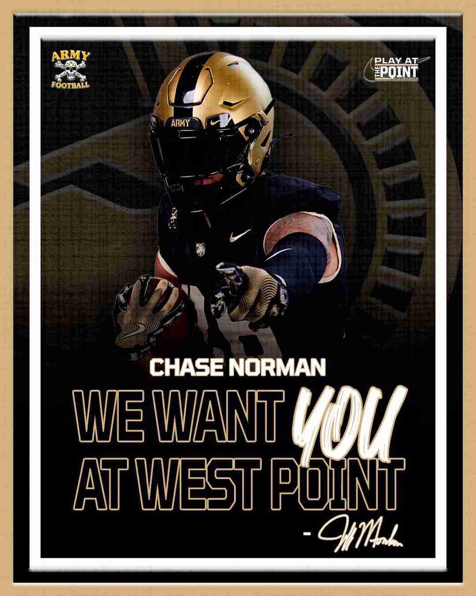 Chase Norman (@chasenorman_9) on Twitter photo Appreciate the love from <a href="/ArmyWP_Football/">Army Football</a> !!! Excited to check out West Point soon! <a href="/Coach_Burks/">Chandler Burks</a> <a href="/CoachJeffMonken/">Jeff Monken</a> <a href="/Gibbs_Football/">Gibbs Football</a> <a href="/BradTurner2/">Brad Turner</a> <a href="/Coach_Kitts/">Tyler Kitts</a> <a href="/austin_calfee/">Austin Calfee</a> <a href="/5StarPreps/">5Star Preps</a> <a href="/PennySmith_/">Smith</a> <a href="/CSmithScout/">Chris Smith</a> <a href="/OnTopAthletics/">OnTopAthletics Inc📚🏈⚾️</a> Appreciate the love from <a href="/ArmyWP_Football/">Army Football</a> !!! Excited to check out West Point soon! <a href="/Coach_Burks/">Chandler Burks</a> <a href="/CoachJeffMonken/">Jeff Monken</a> <a href="/Gibbs_Football/">Gibbs Football</a> <a href="/BradTurner2/">Brad Turner</a> <a href="/Coach_Kitts/">Tyler Kitts</a> <a href="/austin_calfee/">Austin Calfee</a> <a href="/5StarPreps/">5Star Preps</a> <a href="/PennySmith_/">Smith</a> <a href="/CSmithScout/">Chris Smith</a> <a href="/OnTopAthletics/">OnTopAthletics Inc📚🏈⚾️</a>