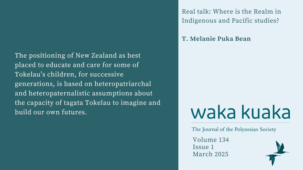 🌺 Our Special March Issue is Here! 🌺

In this article, T. Melanie Puka Bean argues that any honest analysis of New Zealand’s imperial and colonial history is incomplete without addressing the often-overlooked Realm of New Zealand.

👉 Read more here:
buff.ly/iOYJGU8