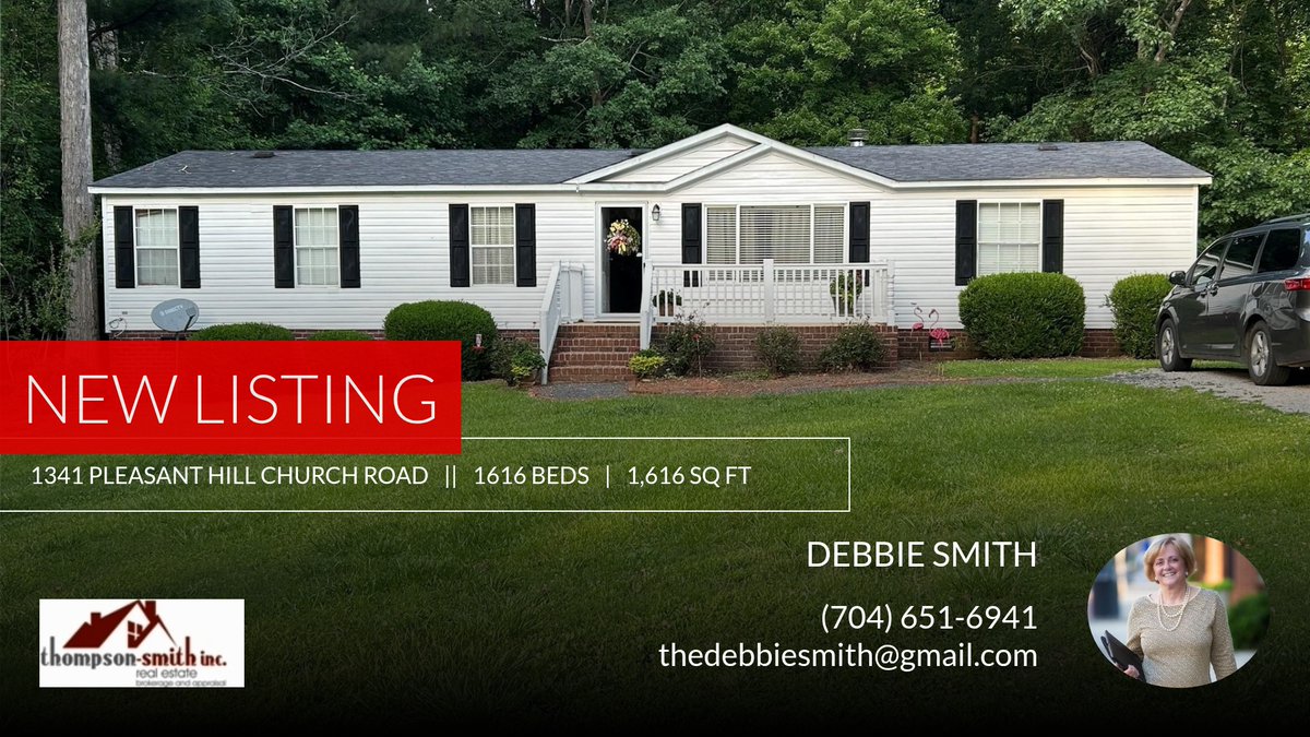debbietsmith's tweet photo. 📍 New Listing 📍 Take a look at this fantastic new property that just hit the market located at 1341 Pleasant Hill Church Road in Wadesboro. Reach out here or at (704) 651-6941 for more information

Please contact me at:  Debbie S... https://t.co/C4uWxtHArr https://t.co/qBdlLn67JG