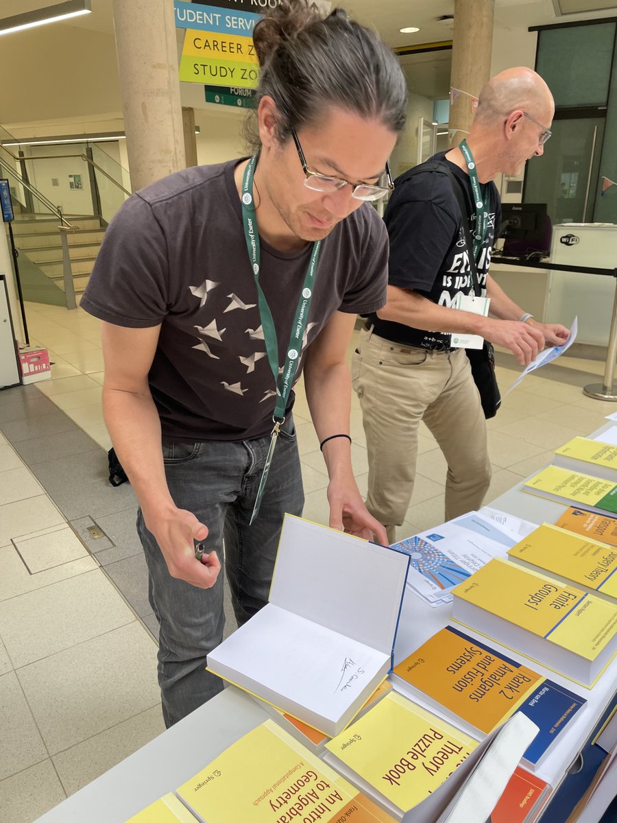 SpringerMath's tweet image. Great to meet Stephen Coombes &amp;amp; Kyle Wedgwood at this year’s #BMCBAMC2025 in Exeter!

Their new book Neurodynamics: An Applied Mathematics Perspective (Springer TAM series) is a fantastic deep dive into the math of brain dynamics.

📘🧠 Highly recommended!

#AppliedMath