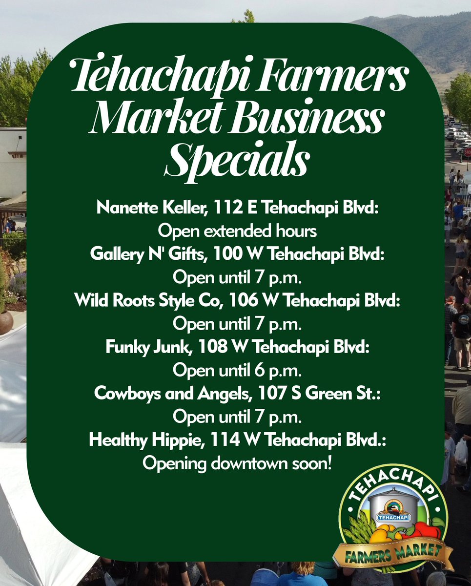 Our Farmers Market boasts not only great vendors, but great deals at our local downtown shops! Check out the list of our participating businesses and be sure to stroll around downtown during the market and enjoy our unique, local storefronts.