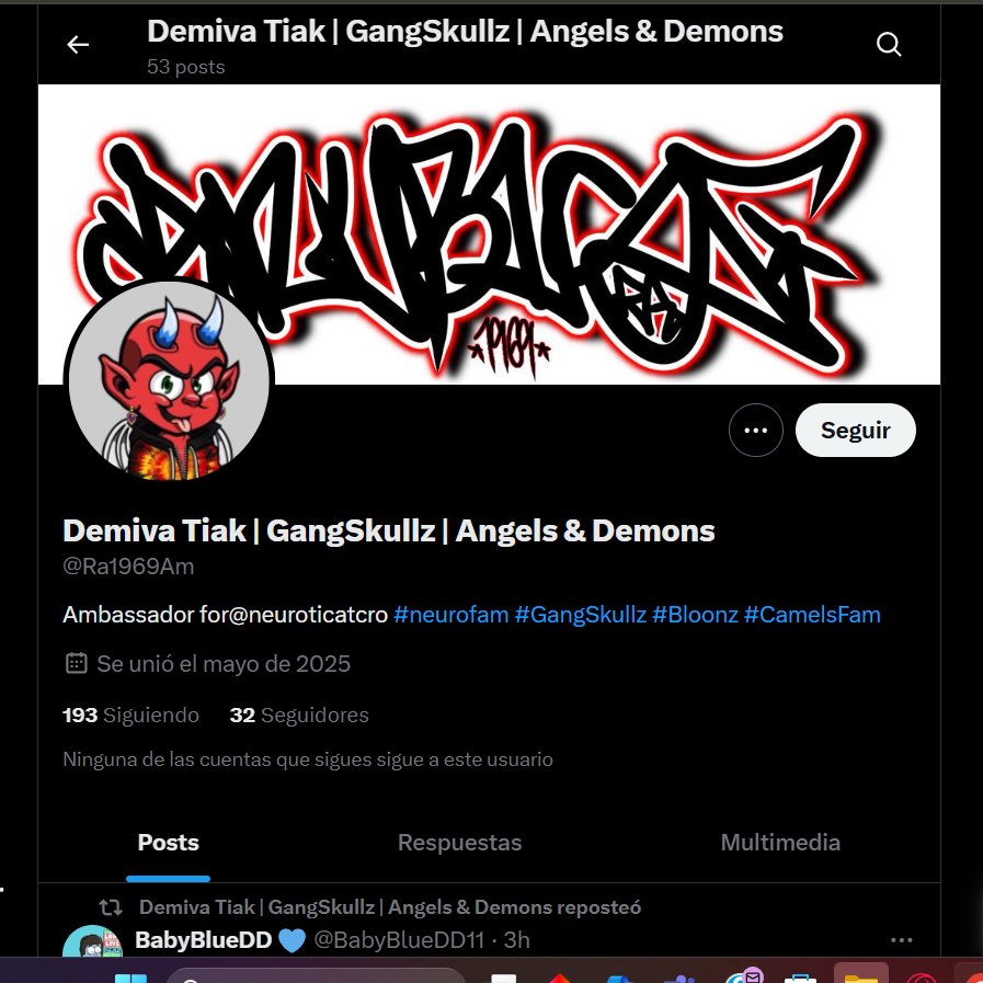 Demiva_Tiak | GangSkullz | Angels & Demons (@ra1969an) on Twitter photo This person is pretending to be me, participating and claiming prizes. Please help me get rid of this type of garbage from X. My ID is <a href="/Ra1969An/">Demiva_Tiak | GangSkullz | Angels & Demons</a> and this bad person's ID ends in m This person is pretending to be me, participating and claiming prizes. Please help me get rid of this type of garbage from X. My ID is <a href="/Ra1969An/">Demiva_Tiak | GangSkullz | Angels & Demons</a> and this bad person's ID ends in m
