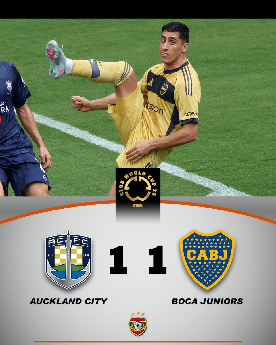 Rincon_DeFutbol's tweet image. EMPATE Y DESPEDIDA ❌⬇️

Por la 3° fecha del Grupo C del MDC, Boca empató 1-1 con Auckland City en Nashville. Con el triunfo de Benfica sobre el, el Xeneize quedó eliminado en fase de grupos
⚽ Garrow (e.c.); Gray

#MundialDeClubes #MDC #FIFACWC #RDF #Boca #Xeneizes #AucklandCity