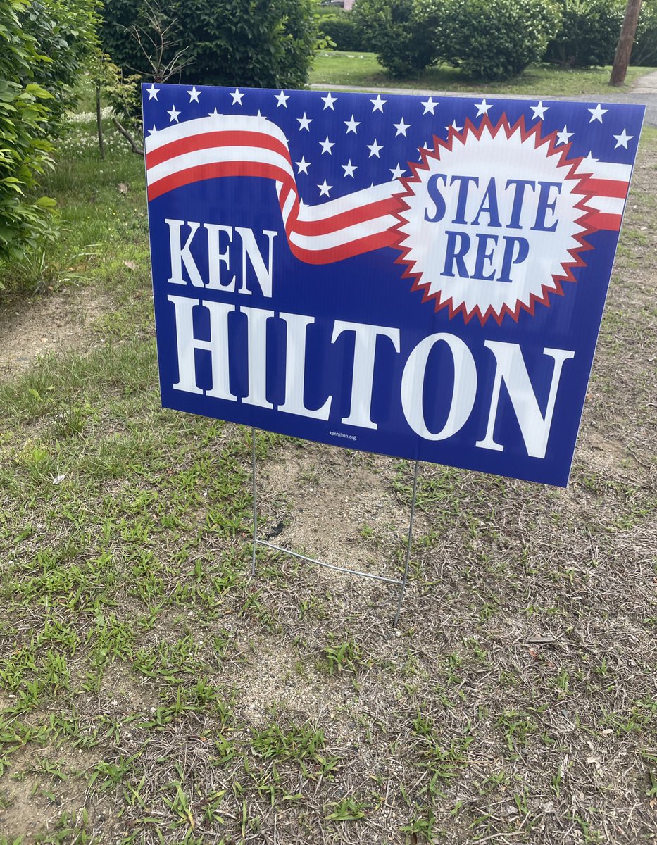 EGirardNH's tweet photo. It’s 100 degrees out but that’s not stopping the Republicans from getting out the vote for KEN HILTON! Today is the day we send Ken to Concord to help the Republican majority! Just proudly cast my vote for KEN HILTON in Somersworth! 

🇺🇸 Remember to vote in today’s special election! Somersworth polling locations can be found here: https://t.co/8aUeRrn5Dy

@GreaterDoverGOP @CTEHR