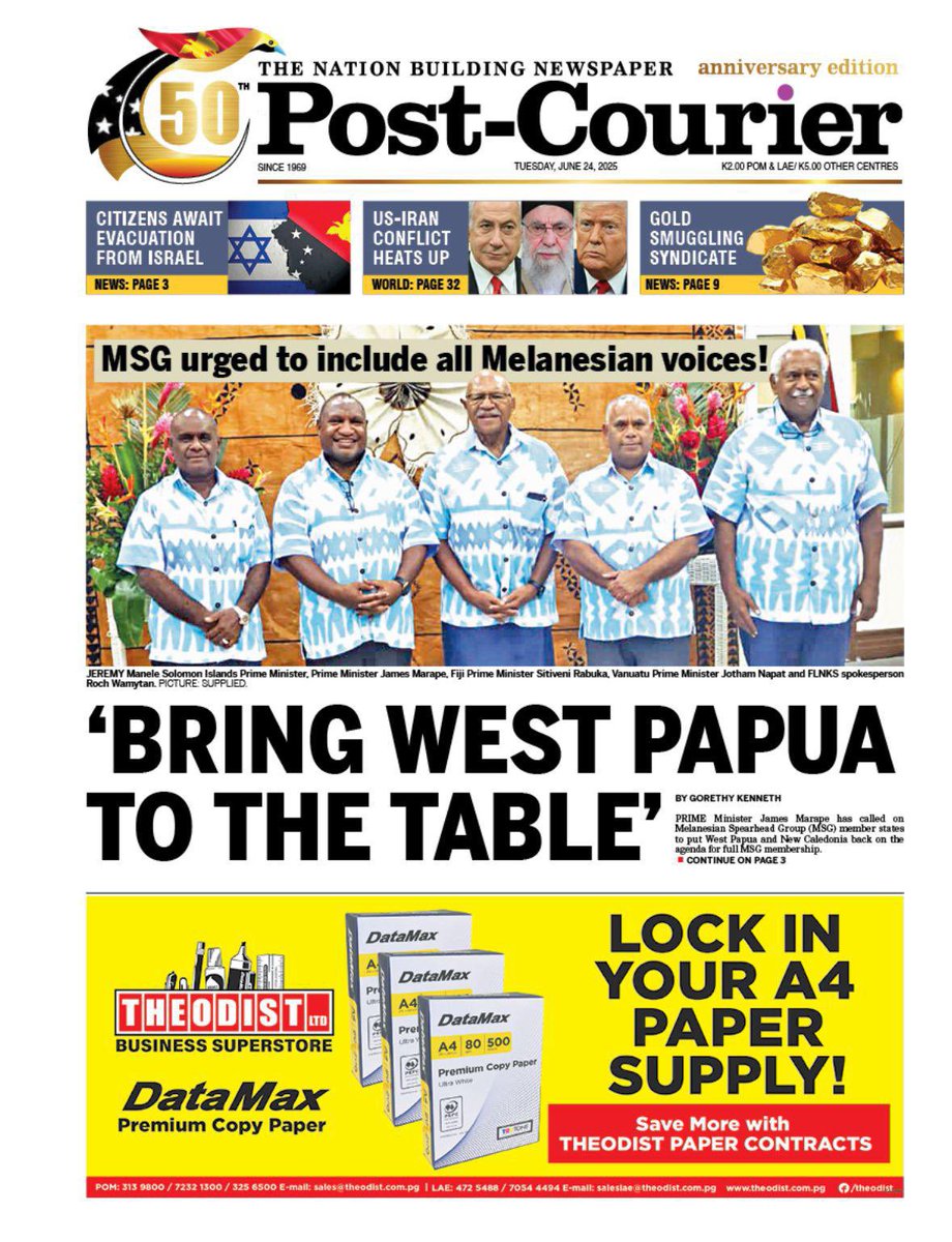 Benny Wenda tweet media