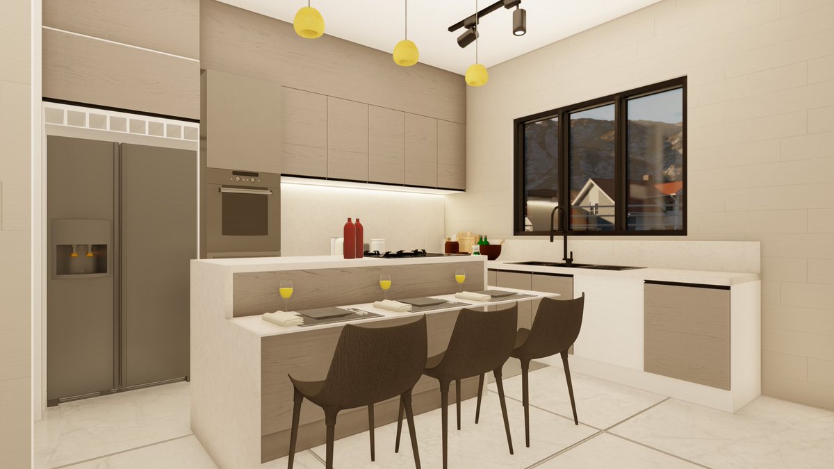 Uzodi2's tweet image. || K I T C H E N I N T E R I O R ||
Optimizing workflow & aesthetics in this modern kitchen design.
Workflow: 🖥️ Revit → 🔥 Lumion
#KitchenDesign #InteriorDesign #ArchitectureVisualization #Revit #Lumion #HomeRenovation #ModernKitchen #Architecture