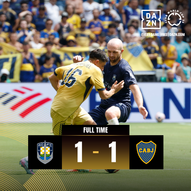 FIFACF's tweet photo. A draw between @AucklandCity_FC and @BocaJrsOficial to close out Group C. 🤝