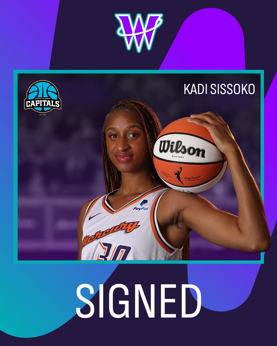 MAJOR MOVE ✈️ 

French forward and former Phoenix Mercury player Kadi Sissoko will join the UC Capitals as their first import signing of the WNBL 2025/26 season 😮 

Read more: bit.ly/44m7X97
