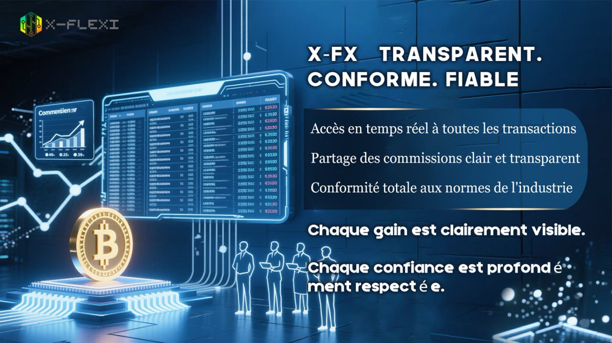 X_Flexi's tweet photo. X-FX: Transparency builds trust, compliance drives growth.
Track every transaction in real time.
Fair, clear commissions.
Global standards. Secure &amp; sustainable.
Your wealth, your trust—handled right.
🔗 https://t.co/AnQhUzIL2n
🌐 https://t.co/y57sPQzSLq
#Crypto #XFX https://t.co/5pKtpOzjcn
