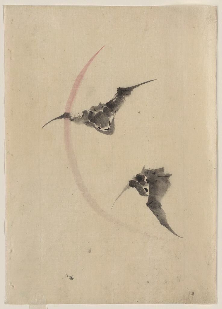archaeologyart's tweet photo. Ink and color paintings by Katsushika Hokusai (1760–1849), Edo period, Japan. https://t.co/OfDIO9NWzD
