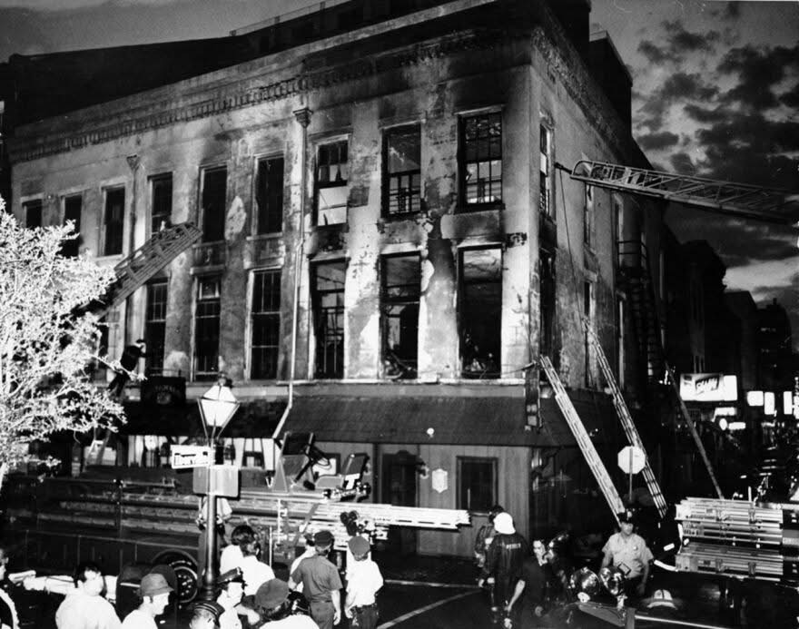 On #ThisDayInHistory in 1973, #queer nightclub #UpStairsLounge in #NewOrleans was destroyed by arson. Police refused to investigate and no-one was charged in the murder of 32 people, despite a suspect who had screamed he would "burn you all out". Being gay was illegal in LA then.