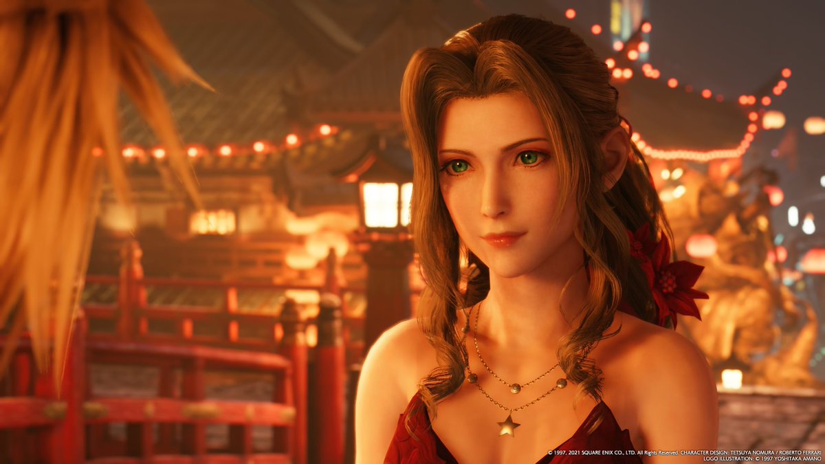 aerith casually being the prettiest girl ever