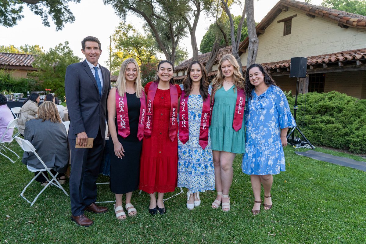 SCUecp's tweet photo. Enjoy some photos from our graduation dinner honoring our Catholic Master of Arts in Teaching (CatMAT) and Excellence in Catholic Education and Leadership (ExCEL) graduates! Join us in congratulating this incredible group making a difference in Catholic education 🎉  

#SCU2025 https://t.co/P967tGcHAB