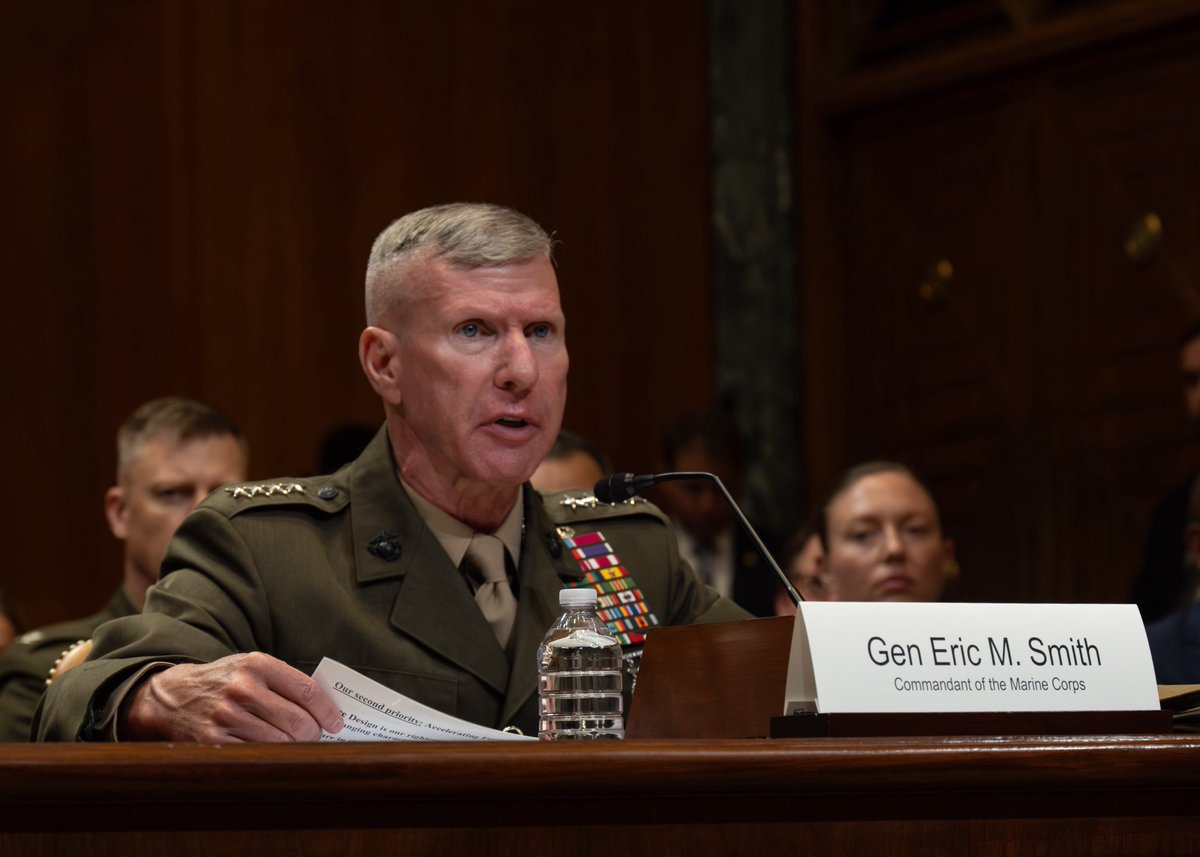 CMC_MarineCorps's tweet image. Today, I testified alongside SECNAV Mr. Phelan & Adm. Kilby before the SAC-D, concluding my testimony for the year. My priorities remain achieving a 3.0 ARG/MEU presence, accelerating Force Design across our MAGTF, & improving the quality of life for our Marines & their families.