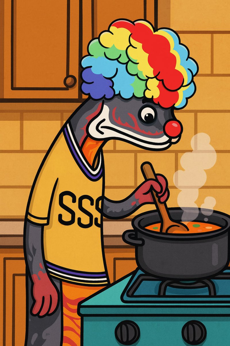 LosSnookies's tweet photo. 🔥 Have you tried the snake soup?

@LosSnookies  is in the kitchen, and it's simmering...
The fire is lit, the market is about to melt.
$SNOOKIES is cooking. Serve it hot. 🐍🍲

#Snookies #CookingMax #CryptoDegens #SUI #Memecoin #SnakeChef https://t.co/vqwDrrN4DL