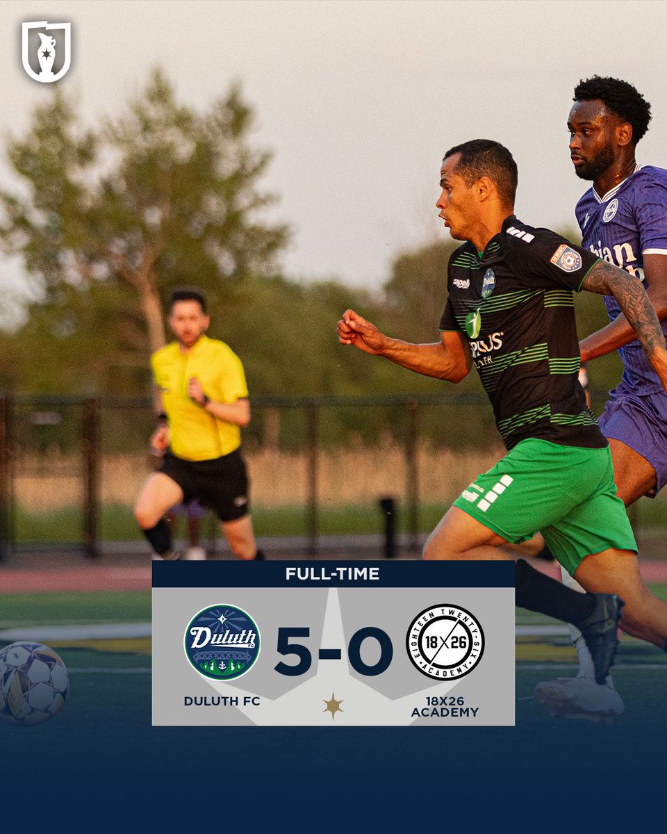 MNSuperCup's tweet image. Duluth FC are through to the Semifinals! After a 5-0 victory in Wisconsin over the 1826 Academy, the Blue Greens are paving a path to glory.
A massive thank you to the 1826 Academy squad and coaching staff for brining the heat this competition as the first ever winner of the…
