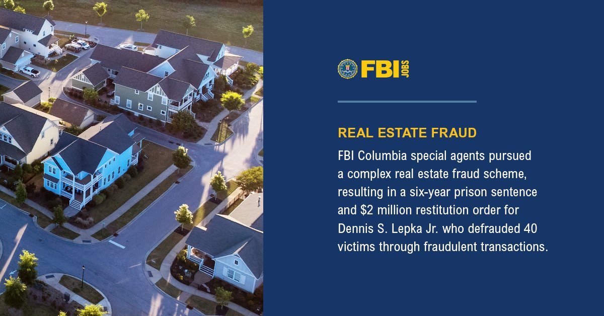 FBIJobs's tweet image. What began with one complaint in 2021 unraveled into a multi-year investigation. FBI special agents worked to track down victims, many of whom didn’t yet know they’d been defrauded. Be a part of creating a safer, more secure future. Learn more today.
ow.ly/OKVi50WeWGa