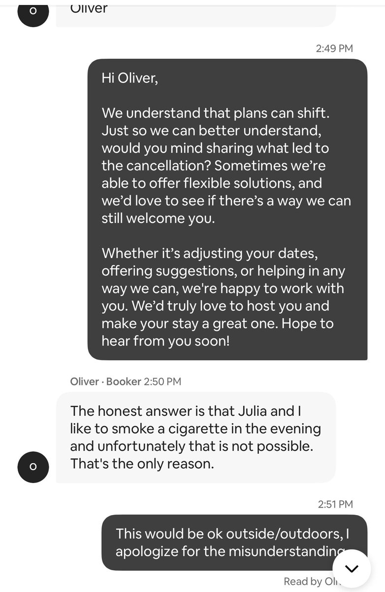 RyanDanz's tweet image. We just saved / resuscitated a 30k month long stay by asking one question after the cancellation was initiated by the guest
I highly recommend building this into your SOPs