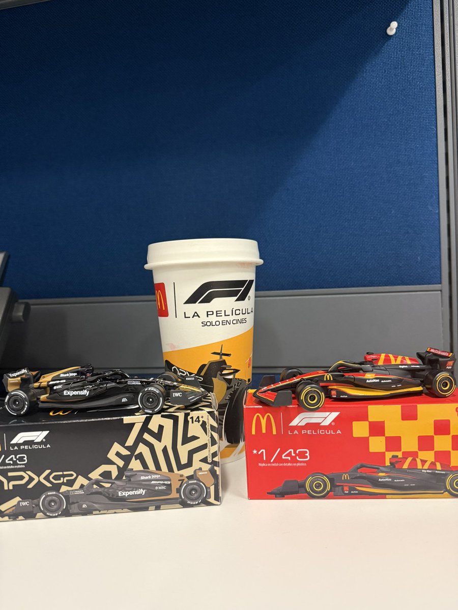 arthurarechar's tweet photo. @paux_gr @McDonaldsMexico Se logró!! @McDonaldsMexico #F1TheMovie https://t.co/ZdbBGEVCX7