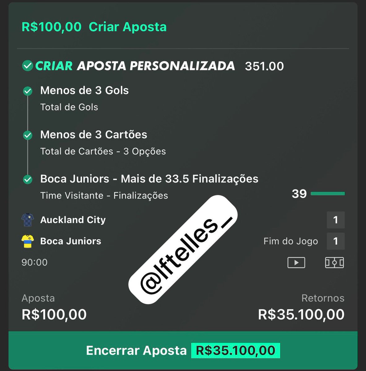 TellesFelipe7's tweet image. FIZEMOS HISTÓRIA! ODD 351 😭😭✅✅✅