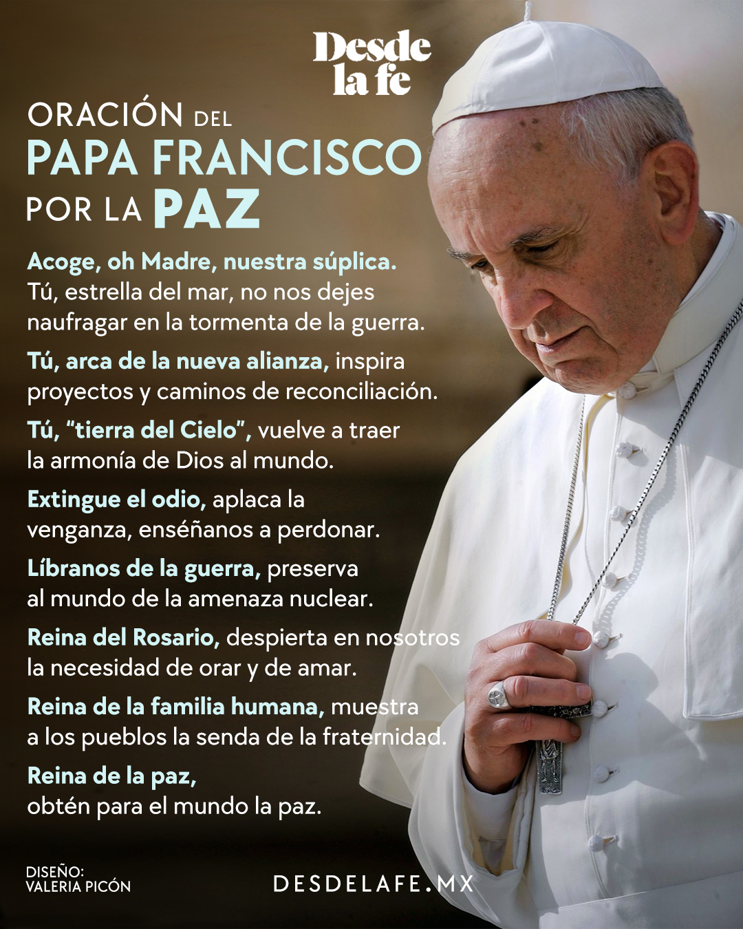 Oración Por La Paz La LLAMADO A UNIRSE A JORNADA DE AYUNO Y ORACIÓN