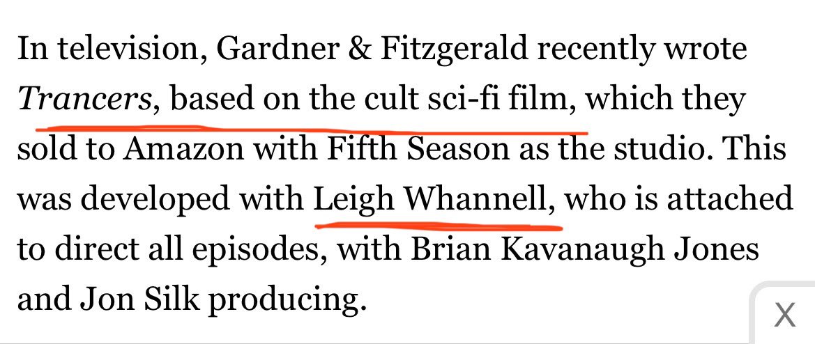 A POWER RANGERS MOVIE, an AQUAMAN spinoff about THE TRENCH and a TRANCERS TV SHOW?!?

GTFO!!!