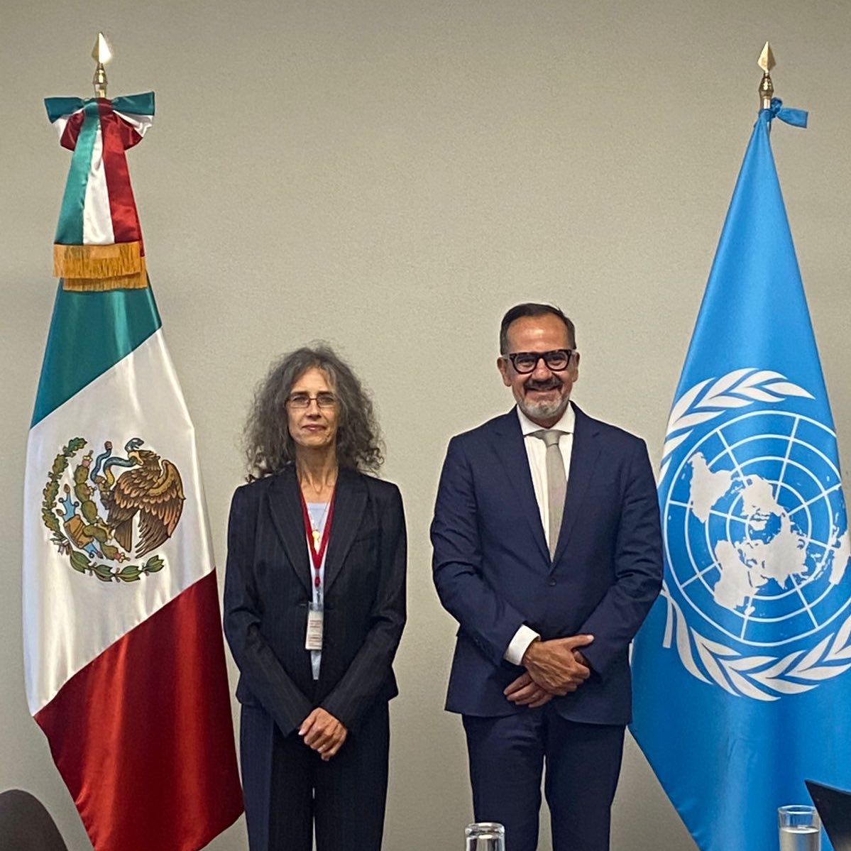 FIDA_LAC's tweet photo. 🇲🇽La Directora Regional del @FIDA_LAC, Bettina Prato, sostuvo una reunión con Enrique Ochoa, Subsecretario para Asuntos Multilaterales y Derechos Humanos de la @SRE_mx. 

El diálogo se centró en la importancia del multilateralismo y la nueva estrategia país del FIDA para #México. https://t.co/oErLoCC7nT