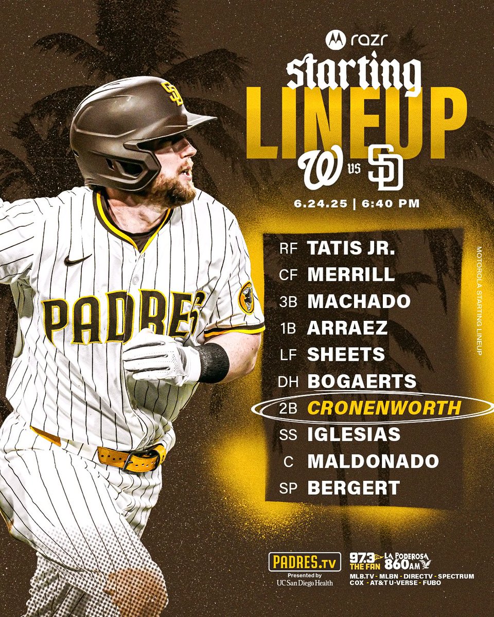 Padres's tweet photo. Tuesday night at the ballpark. https://t.co/yXtDJ8jtpK