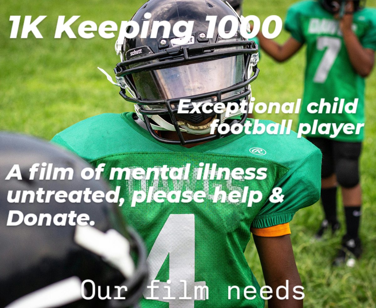 Our film is desperately seeking support to help our children and there families. seedandspark.com/fund/1k-film-p… #lord_daze_sg #MentalHealth #littleleague #football #blacklivesmatter #blackOwnedBusiness #PoliceBrutality #film #NewOrleans #neworleansfilm #teenage #MentalHealthSupport
