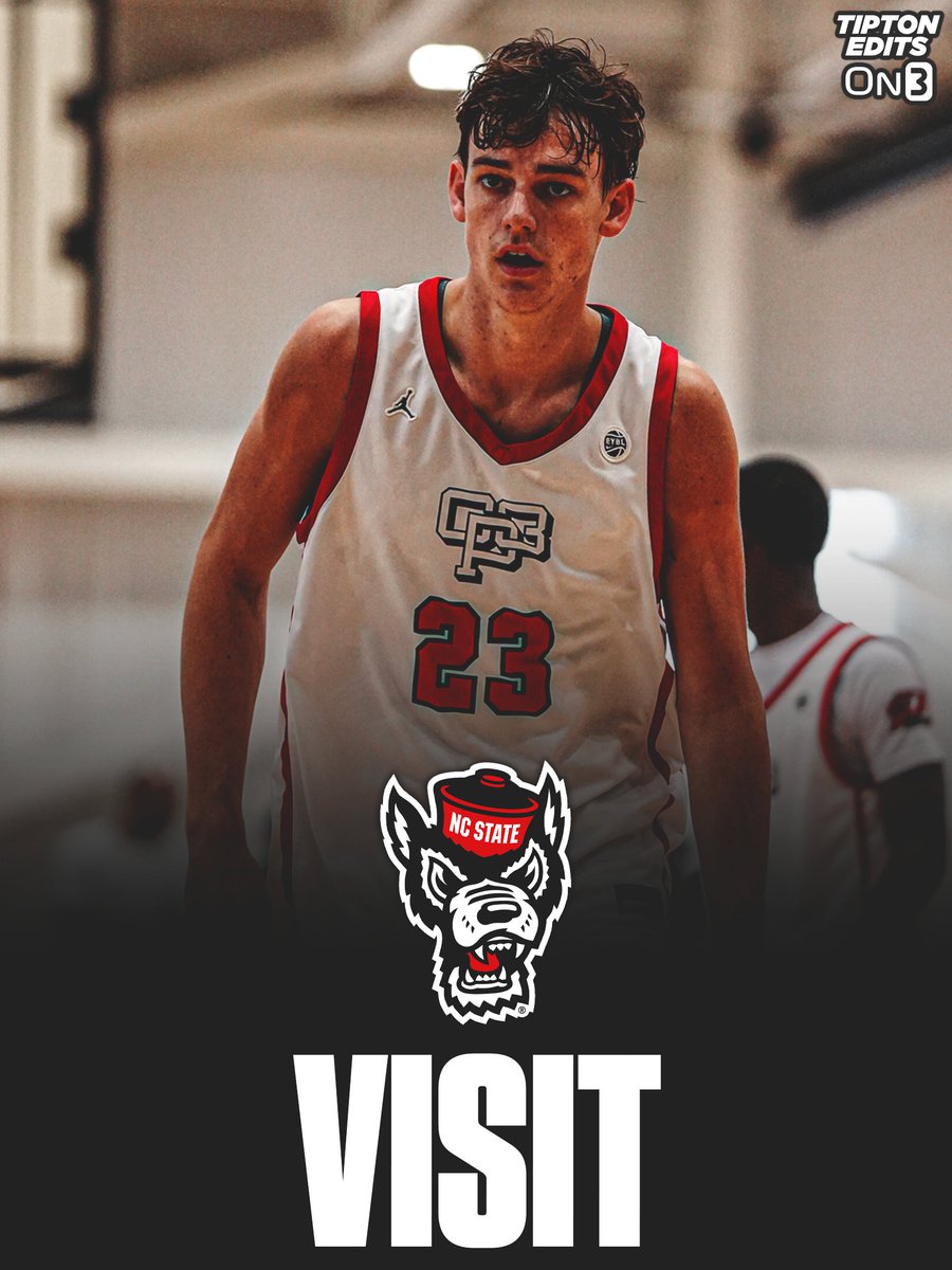 NC State hosted 2026 Top-30 overall recruit Cole Cloer for an unofficial visit today, source tells @On3Recruits.

The 6-7 wing is the state of North Carolina's No. 1-ranked player in the class.

on3.com/db/cole-cloer-…