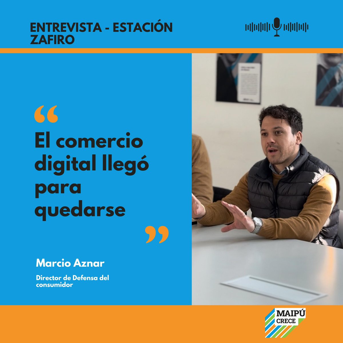 Marcio_Aznar's tweet photo. ¿Por qué avanzamos en el programa “Tu Tienda en Red” en @MaipuMunicipio?

Comparto algunos puntos claves de mi entrevista para @EstacionZafiro https://t.co/3bLeDMvYHI