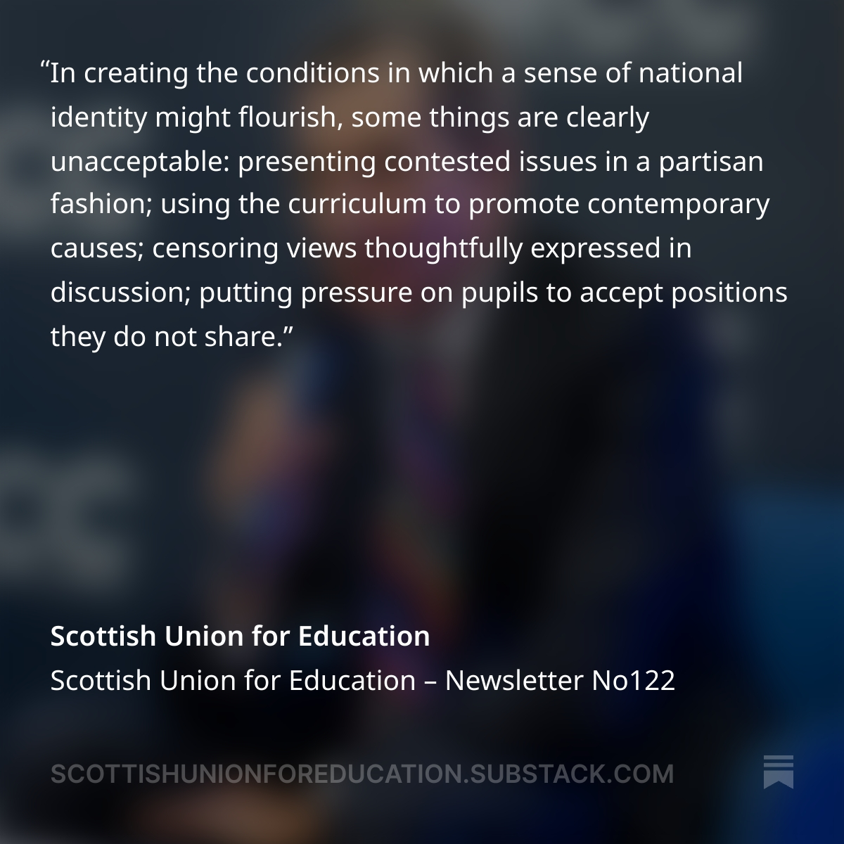 ScotUnionEd's tweet image. Education and the nation state by Nicholas Tate bit.ly/sue122nt

@BBGRichie @Miss_Snuffy @spikedonline @MCC_Brussels
#liberaleducation #oikophobia #reclaimeducation