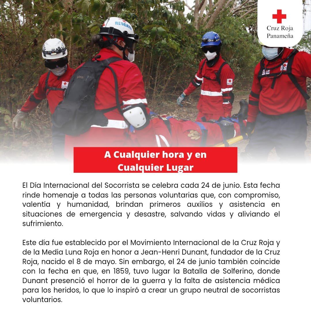 Día del Socorrista y 55° Aniversario del Cuerpo de Socorristas de la Cruz Roja Panameña

Hoy celebramos a quienes representan el compromiso, la entrega y el espíritu humanitario de nuestra institución.
55 años de historia, servicio y respuesta oportuna en todo el país.