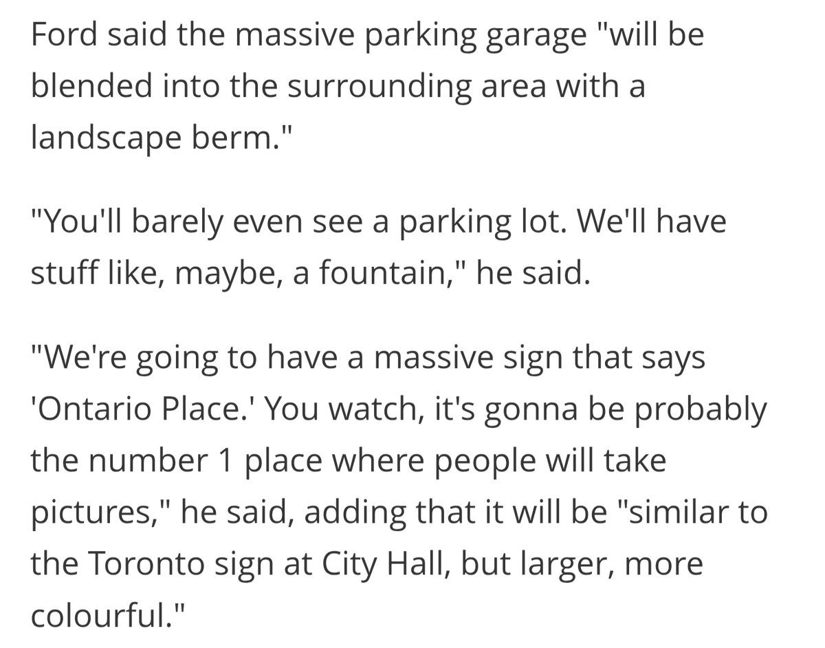 Riiiiight. Everyone will be flocking to this beautiful parking garage for their holiday photos. #ONpoli