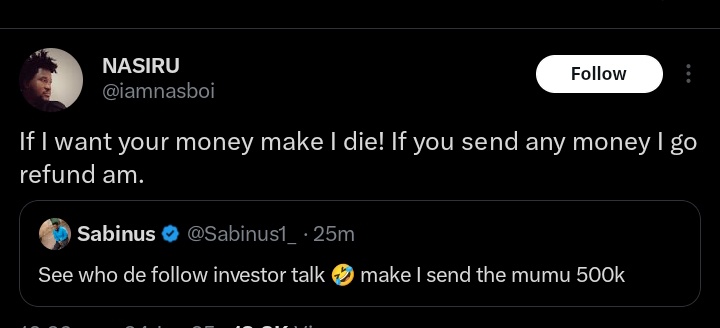 Samuelcollinsok's tweet photo. Beef Between Sabinus and Nasboi 😂
#Waani #sabinus #Nasboi https://t.co/a0vF3jGnpW
