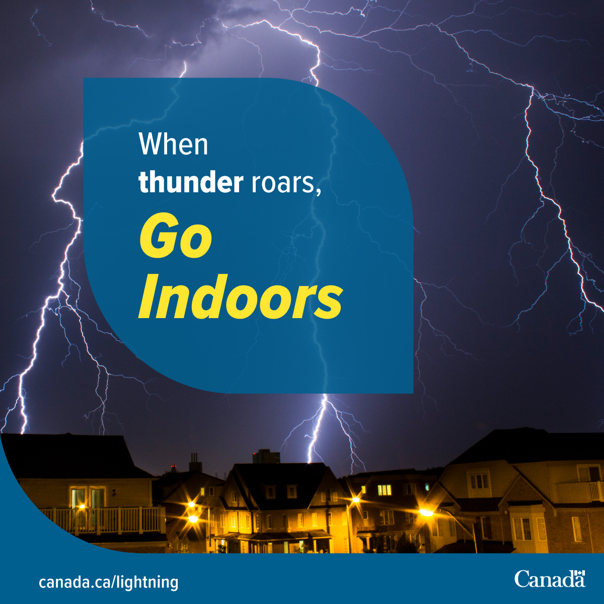 environmentca's tweet photo. Caught in a #thunderstorm? Sheds, picnic shelters, and tents will NOT protect you from #lightning. 🙅

➡️ Find an enclosed building, vehicle, or—worst case—a low-lying area. 

Learn more: https://t.co/ORoWIVEG1l https://t.co/s02hLcN4Xw