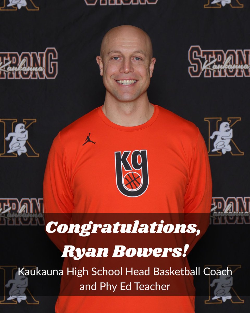 Ryan Bowers Named Head Coach of Kaukauna High School Varsity Boys Basketball

A 2001 graduate of Kaukauna High School, Bowers brings over 18 years of coaching experience and a deep-rooted passion for the Kaukauna community and the Ghosts basketball program.
-more-
