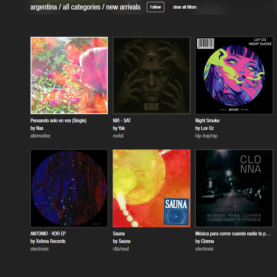 Nax (@nax_musica) on Twitter photo Our new single "Pensando solo en vos" is published exclusively on Bandcamp.
Here you can see it sharing space with other Argentine releases.
Check it out! naxmusic.bandcamp.com/album/pensando…
#naxmusica #dreampopmusic #newsinglealert Our new single "Pensando solo en vos" is published exclusively on Bandcamp.
Here you can see it sharing space with other Argentine releases.
Check it out! naxmusic.bandcamp.com/album/pensando…
#naxmusica #dreampopmusic #newsinglealert