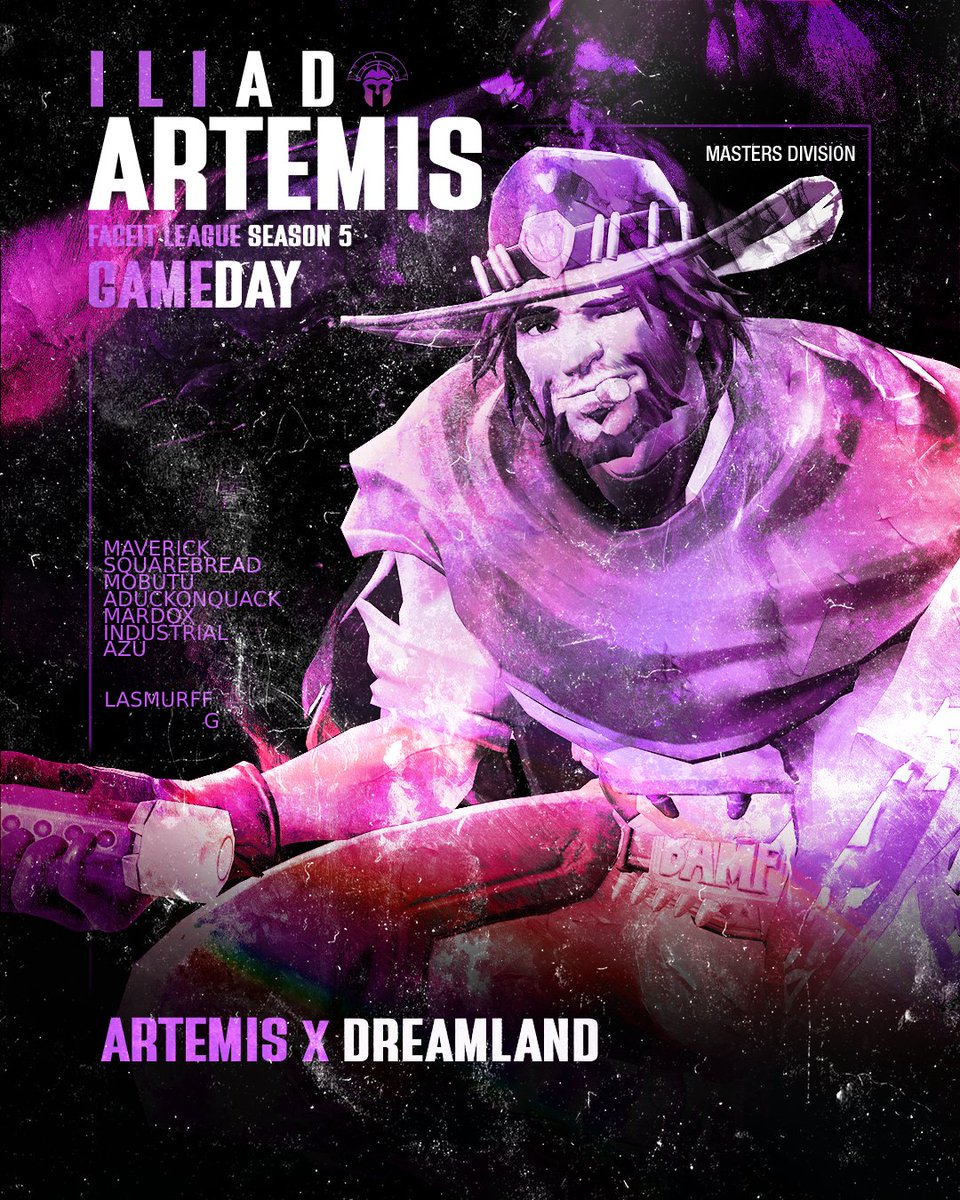 ILIAD ARTEMIS vs. DREAMLAND
🎯 <a href="/FACEIT_OW/">FACEIT Overwatch</a> League S5 – Masters Division
🕘 Tonight, 9 PM EST
📺 Catch the stream: twitch.tv/iliadesports

Dreamland’s a top-tier opponent—10W-2L, 31 map wins—but Artemis is locked in and ready for the fight. Let’s battle! ⚔️
