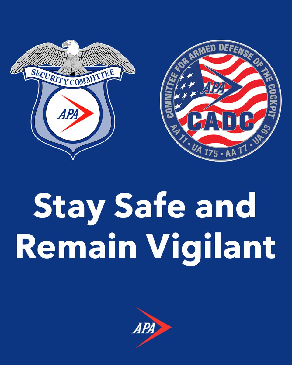 Due to multiple escalations in military conflicts, the APA Security Committee and the Committee for Armed Defense of the Cockpit issued a few related reminders and tips on June 23. If you can’t find that message in your inbox, you can read it at AlliedPilots.org/News.