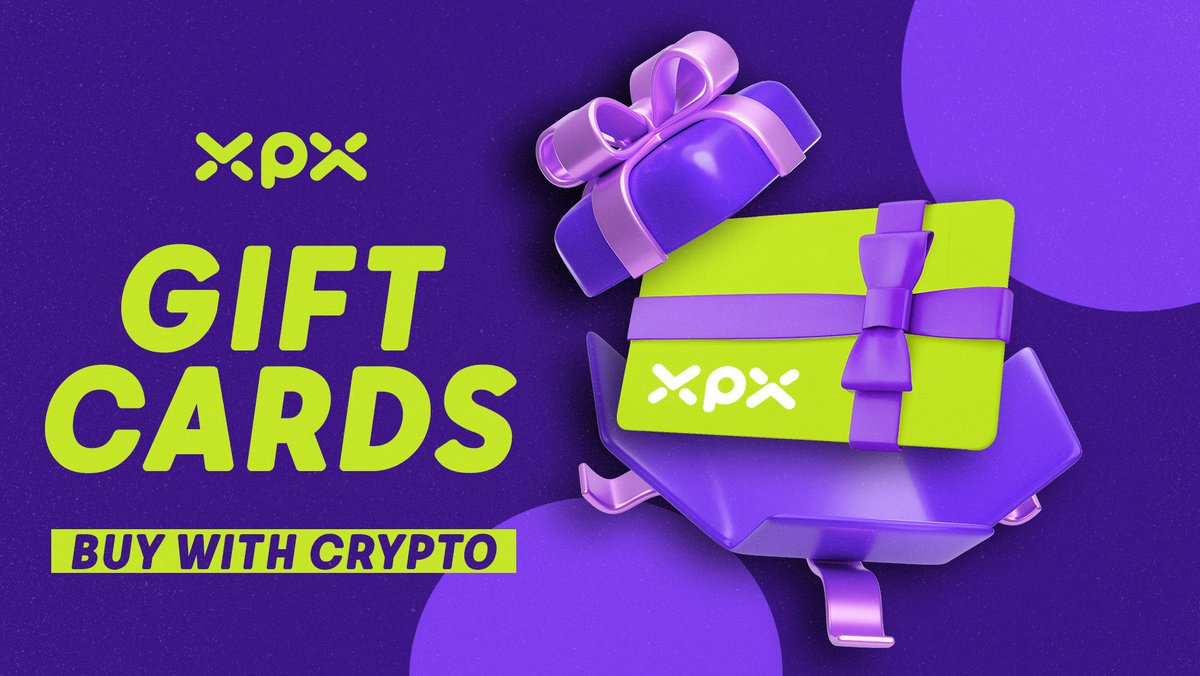 XPX the gift that keeps giving….

Non KYC #Crypto Gift cards for 8500+ vendors

✅ Multiple chains
✅ Multiple cryptocurrencies 
✅ $5000 limit for certain vendors 

Just visit xpxpay.com/crypto-billpay select your country and follow the simple process 🏦