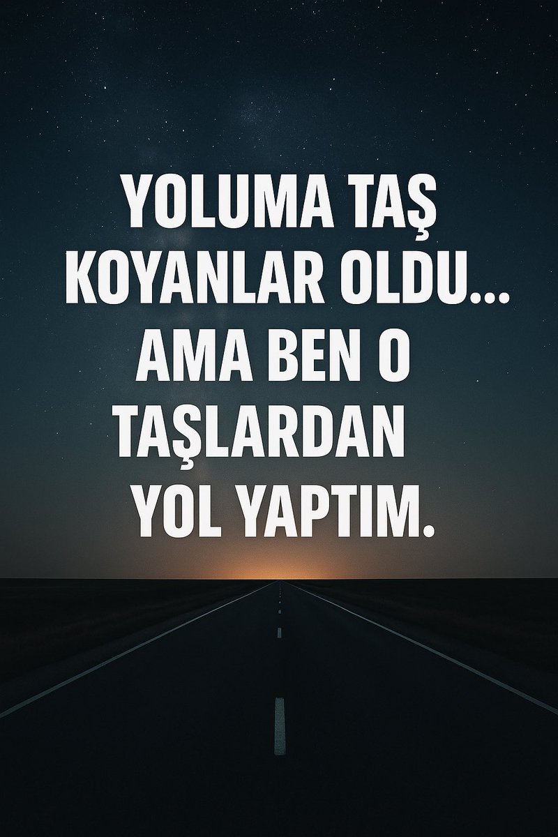 emreuyanik59's tweet photo. Yoluma taş koyanlar oldu…
Tabelamı ters çevirenler de.
Ama yine de geldim.
Çünkü kendi yolumu çizdim. 👇 https://t.co/bVt1tM9Qih