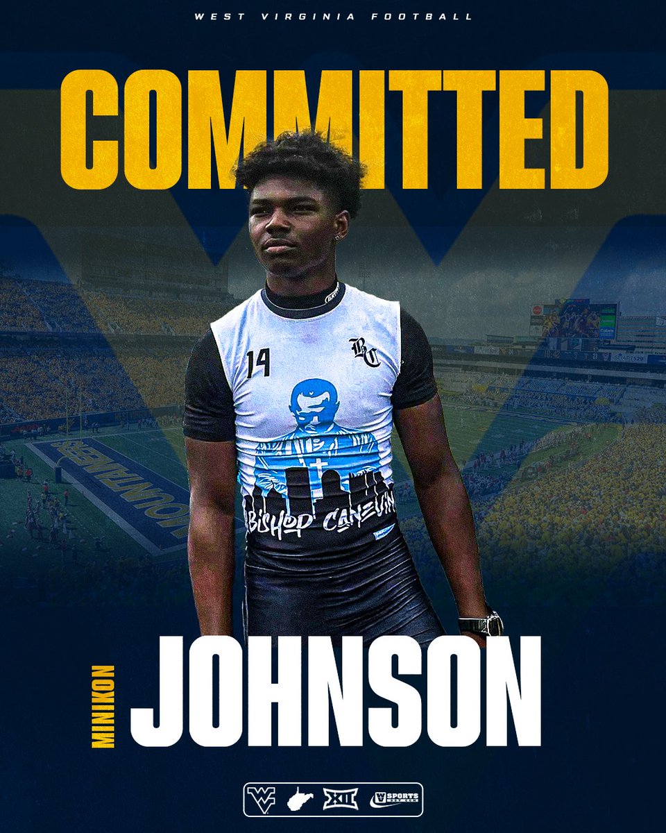 BREAKING - Pittsburgh (Pa.) Bishop-Canevin 2027 linebacker Minikon Johnson has committed to #WVU. Earned an offer at the 7-on-7.   #HailWV 

Details 👉 gowvu.us/638