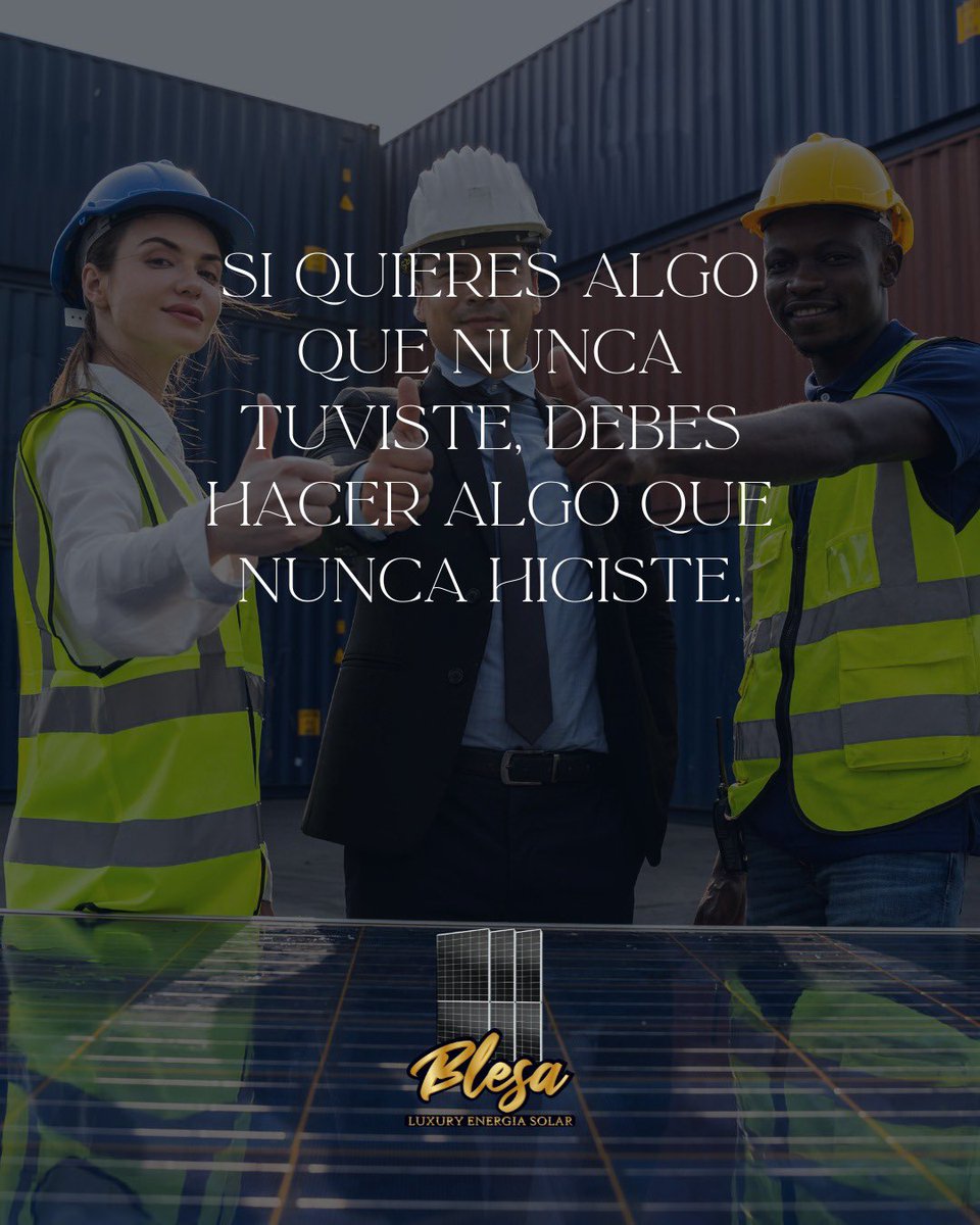 BLESACOL's tweet photo. Atrévete a transformar tu presente apostando por la energía del futuro.
En Blesa no solo instalamos paneles solares, ¡impulsamos decisiones que cambian vidas! 🌞⚡
#EnergíaSolar #CambioPositivo #Blesa #InnovaciónSostenible #FrasesQueInspiran #ConstruyendoFuturo https://t.co/xPkPdFYb3z
