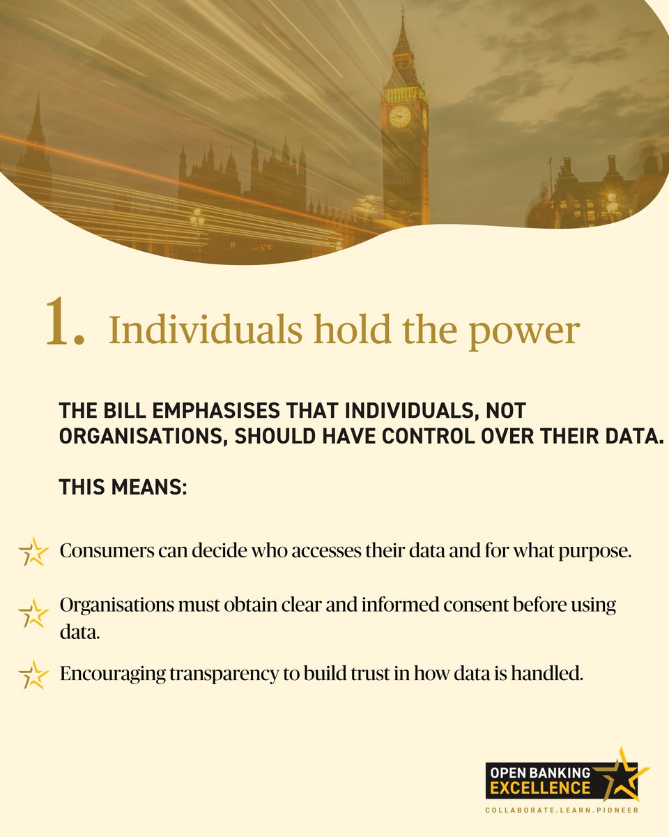 OBE_Global's tweet photo. 📣 It’s official – The Data (Use and Access) Bill has received Royal Assent and is now The Data (Use and Access) Act 👏👏👏

A milestone moment for the UK, reinforcing HM Treasury’s ambition, as set out in the National Payments Vision, for the UK to be a global leader in open finance.

Unlocking data across sectors marks a major leap forward. But the real test lies ahead; ensuring this horizontal movement doesn’t become tangled in vertical bureaucracy.

The opportunity is enormous – but only if we keep simplicity at the core of implementation. 

Excited to see how this evolves! ⭐️

#SmartData #DataAccess #Regulation #OpenBanking #OpenFinance