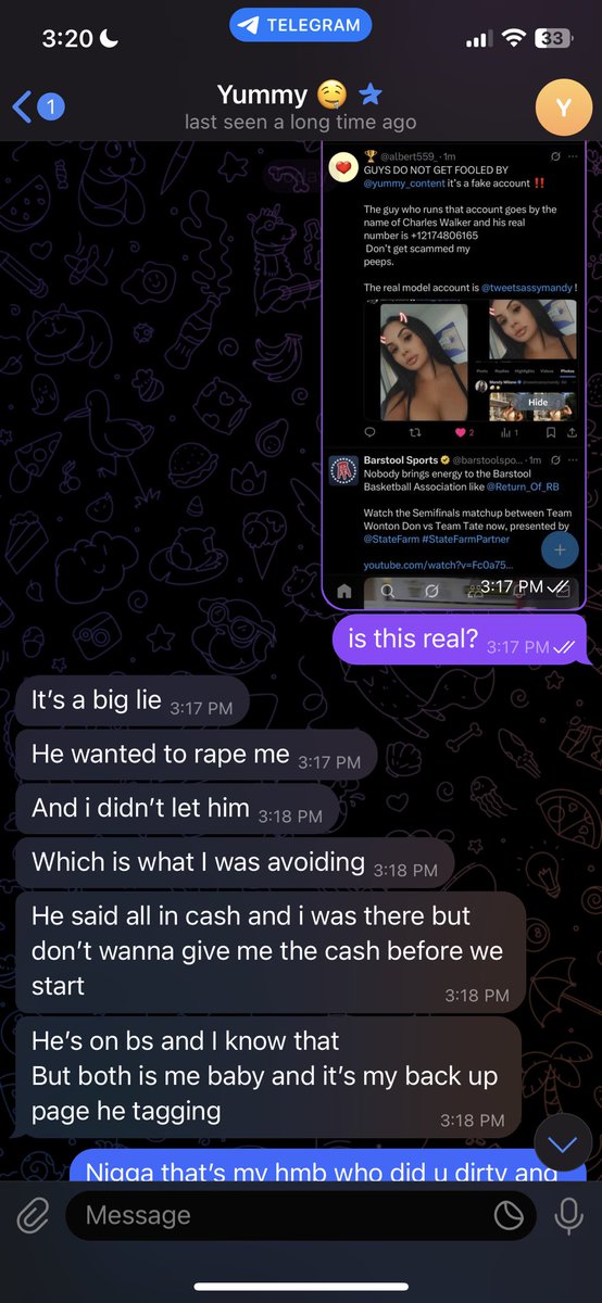 albert559_'s tweet photo. My homeboy caught his ass lying 😭😭 @yummy_content no one tried meeting with him nor raped.YALL STAY SAFE ! #559 #centralvalley #fresno559 #fakeacc #itsaguy #dontbefooled says in the 559 area but he stays in fresno and doesn’t meet and blocks ppl after money https://t.co/rZ74ZTkfw1